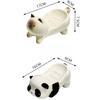 Creative High Appearance Level Cat and Panda-shaped Soap Dish, Water-draining Ceramic High-end Light Luxury Soap Storage Box