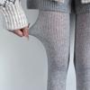 Collant a Righe Lavorati a Maglia per Ragazze Donna 2025 Autunno Inverno Base Casual Streetwear Collant Nuovi Collant per Donna