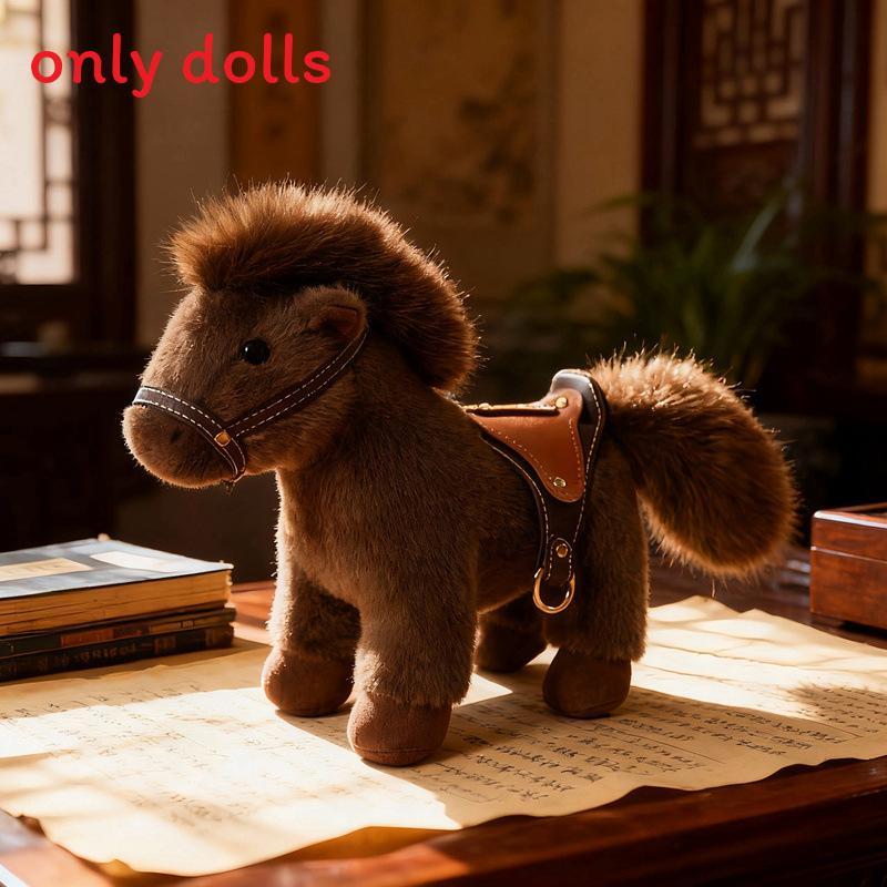Horse Soft Stuffed Animal With Pp Cotton Filling For Holiday Gift