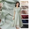 Metallisch Gold Silber Gestreiftes Satin Chiffon Stoff Schimmerndes Fallendes Material zum Nähen Sommer Hanfu Bluse Kleid Kleidung Stoff
