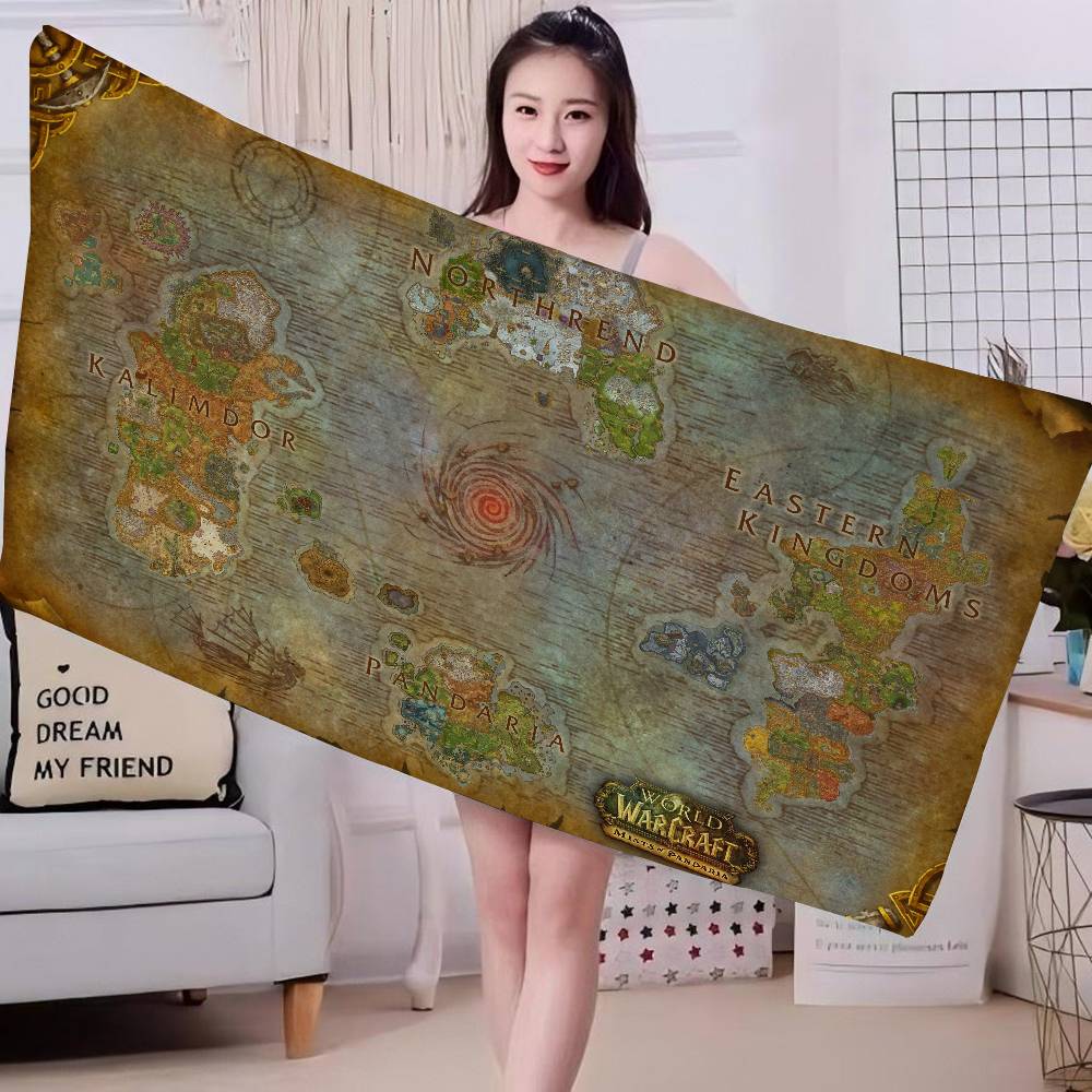 W-World of W-Warcraft Big Microfiber Beach Towels Quick Dry Towel Sand Beach Towels Pool Towel for Travel Swim Pool Yoga