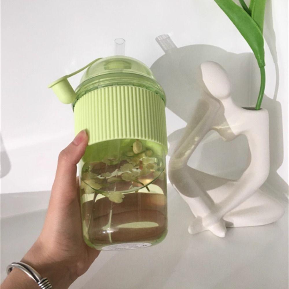 Reusable Straw Cup 430ML Coffee Cup Lightweight Juice Mug