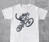 Cat Riding Biycle Shirt, Funny Kitten TShirt, Cat Lover Tee, Gift For Bikers And