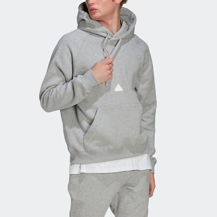 adidas Sweatshirts Men's Gray Hooded Moderate Regular HN1950