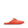 Ferragamo Logo Buckle Backless Slippers Orange