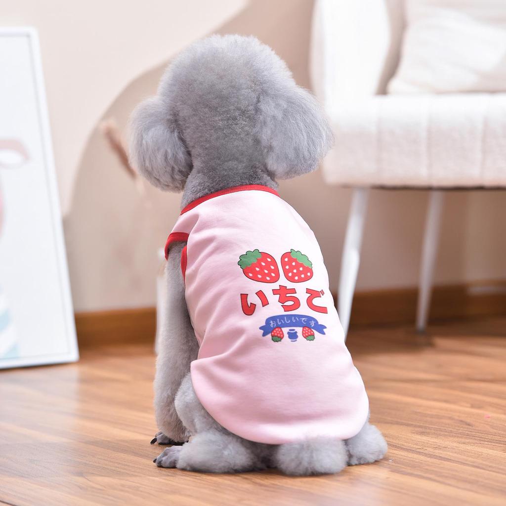 Cartoon Vest for Small & Medium Dogs: Spring & Summer Pet Apparel for Shiba Inu, Bichon Frise, Corgi