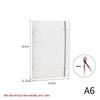 Translucent Frosted Loose-Leaf Binder with Strap - A5/A7/A6/B5 Sizes, 6/4/9 Holes