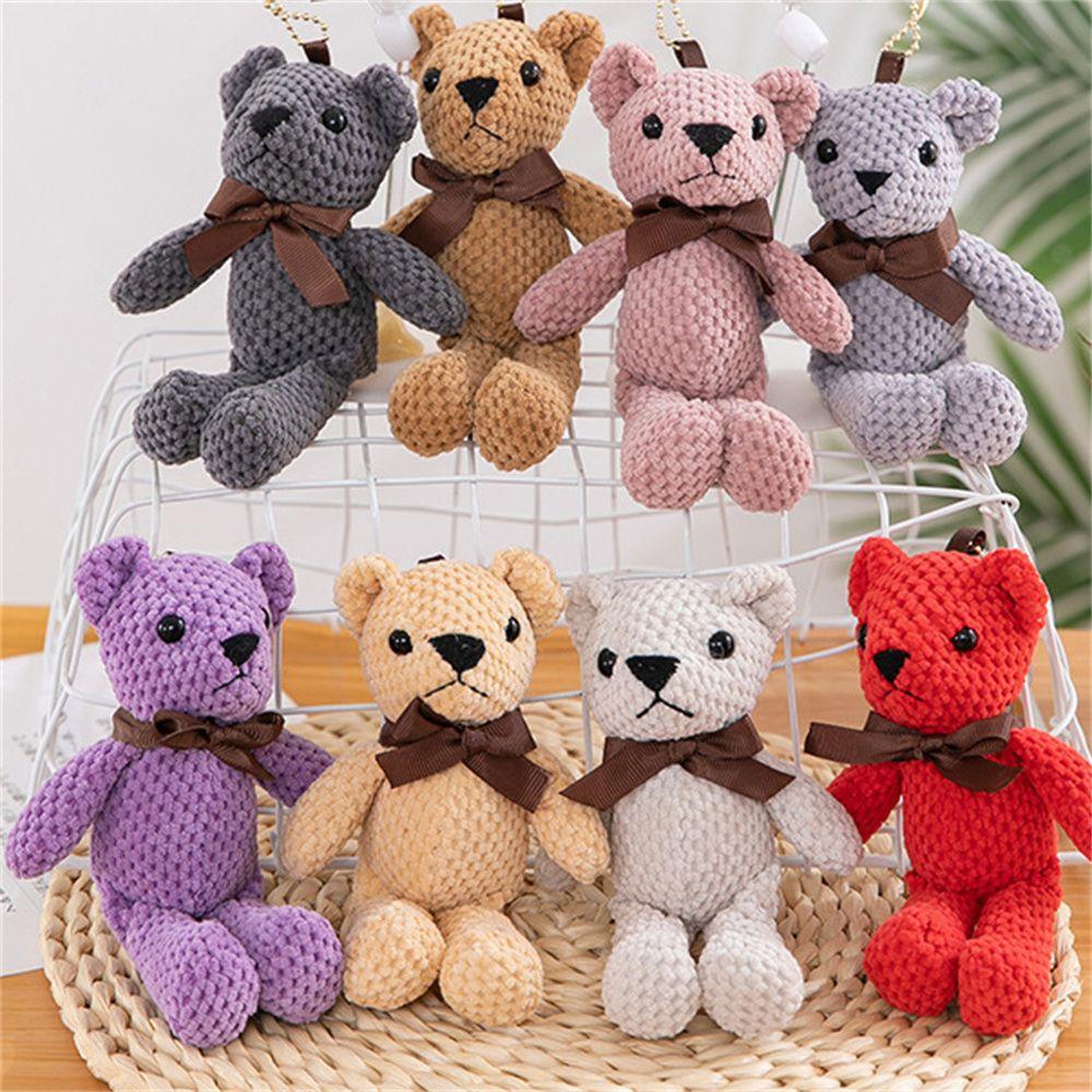 Party Decor Toy Decorations Key Pendant Soft Toys Bear Stuffed Toys Bear Plush Toy Stuffed Animals