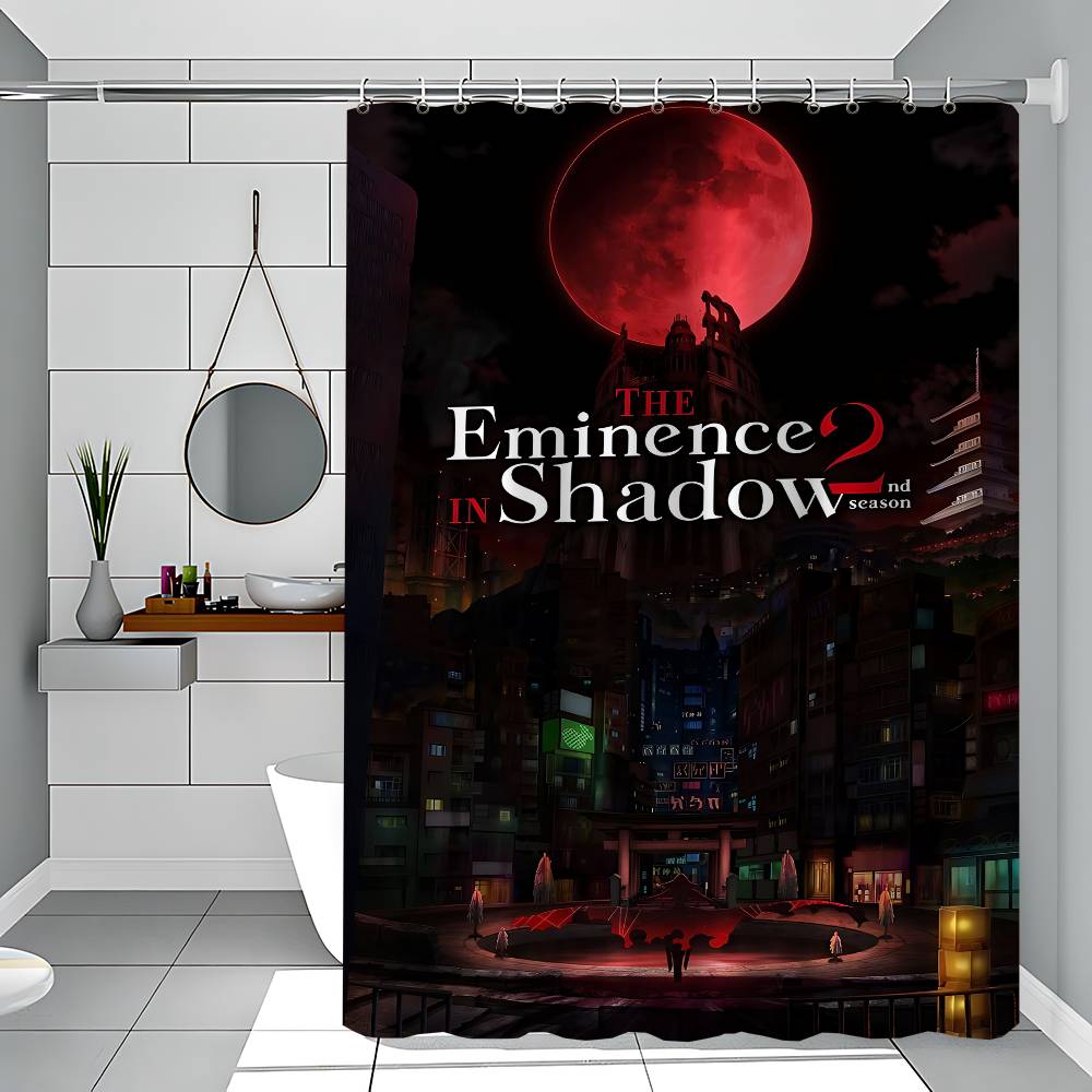 The E-Eminence In Shadow Anime Waterproof Fabric Shower Curtain Bathroom Decoration Curtain Home Hawaiian Style Shower Curtain