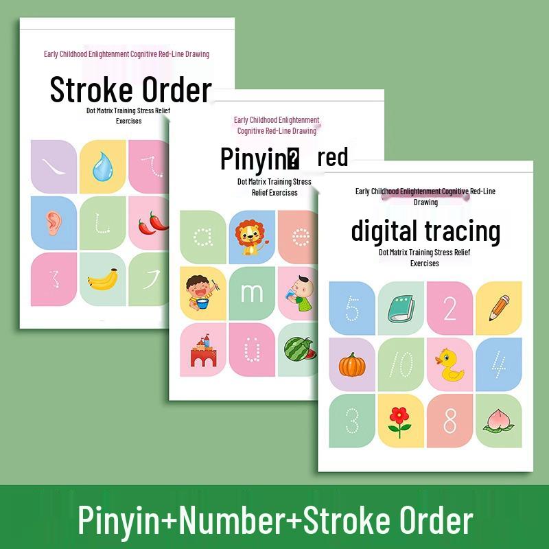 Children's Stroke Order Tracing Book: Kindergarten to Primary School Transition Writing Practice