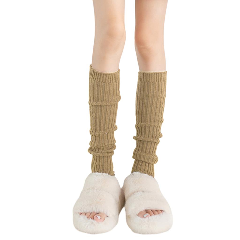 Women's Leg Warmer Fuzzy Knitted Leg Sleeve Winter Students Girls JK Foot Cover