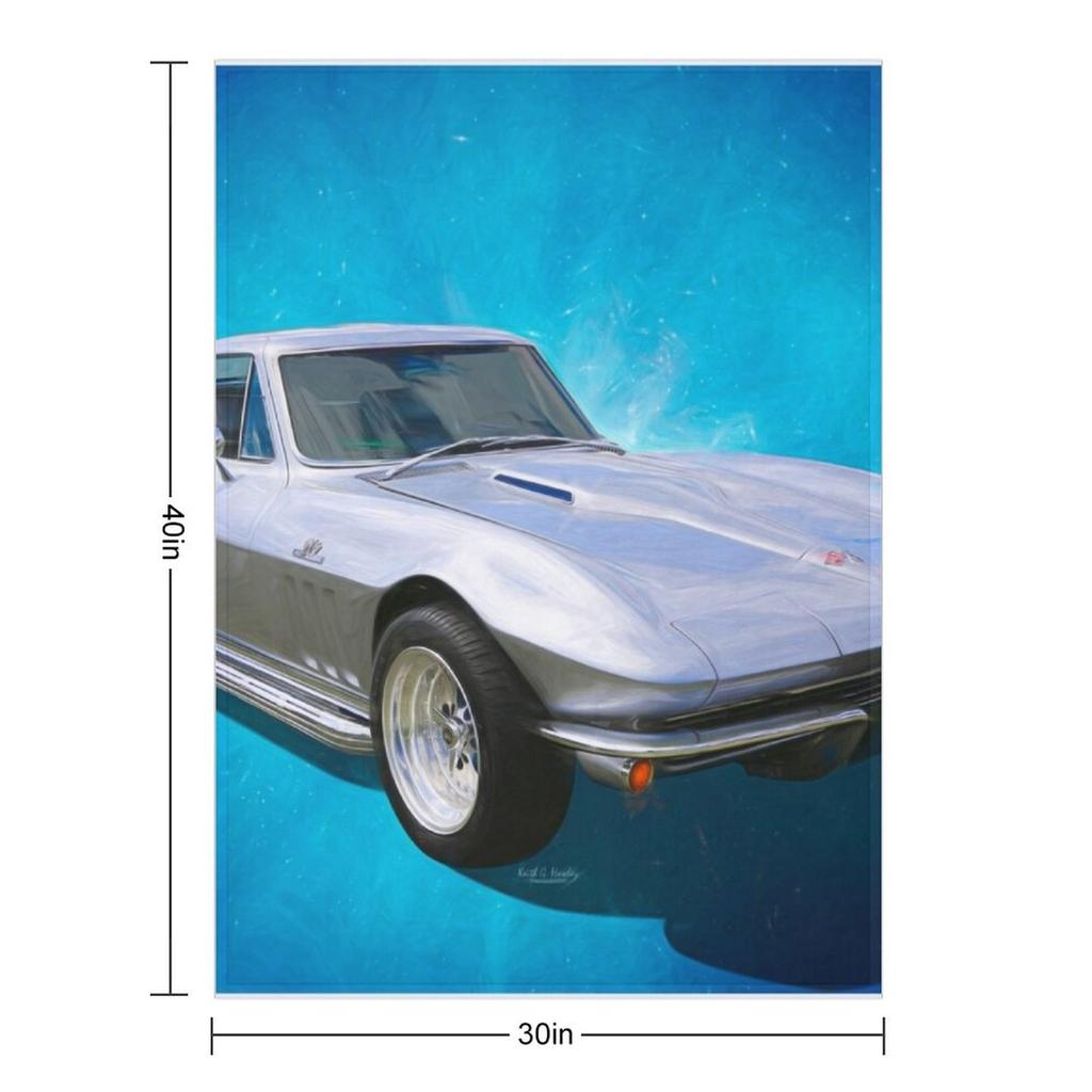 1966 Vette Throw Blanket Soft Kid'S Decorative Sofas valentine gift ideas Blankets