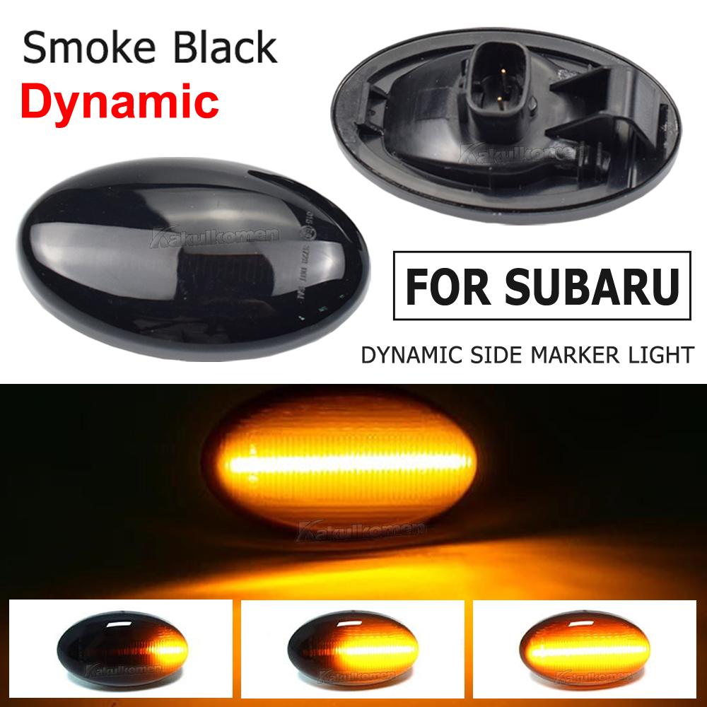 

2x Dynamic LED Repeater Fender Side Marker Light Turn Signal Indicator Binker For Subaru Impreza GD GG Liberty Forester SF SG SH