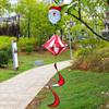 Colorful  Rotate Windmill Hanging Wind Spinner Landscape Decorations Children Craft  Garden