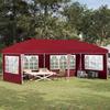 Pop Up Party Tent 575 X 289 X 245 Cm Burgundy Red