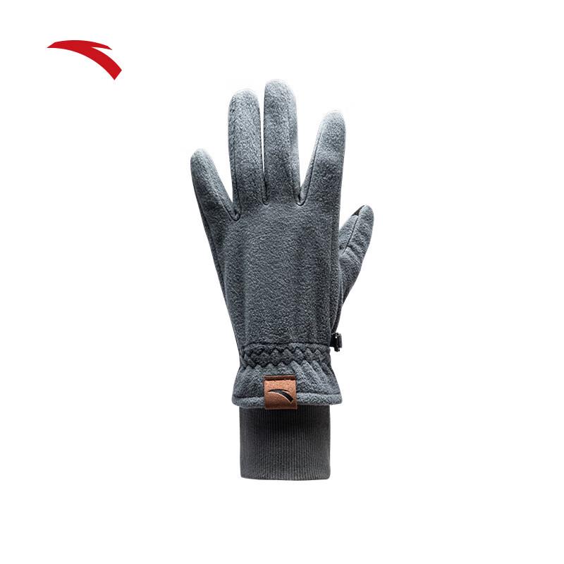 Anta Unisex Winter Fleece-Lined Touchscreen Outdoor Gloves One Size