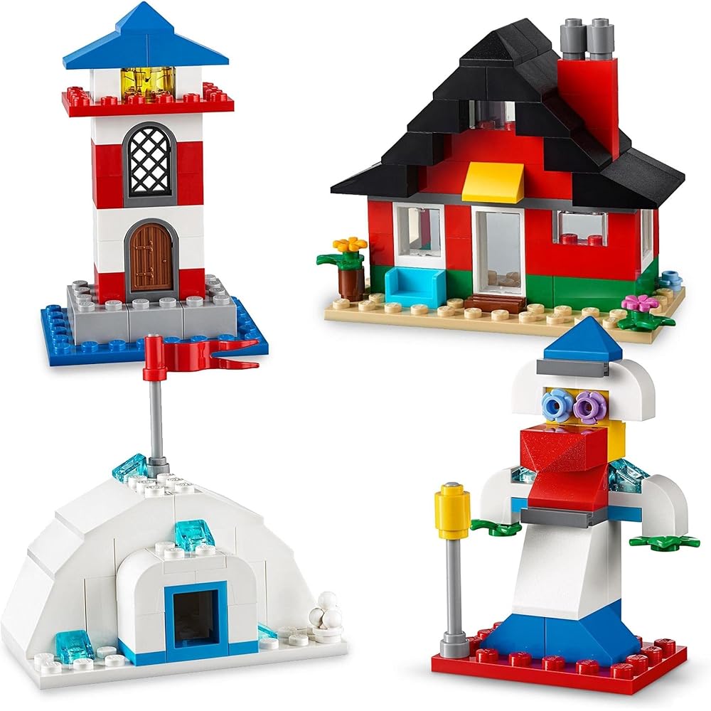 LEGO Classic Idea Pieces House Set 11008 Building Blocks Toy for Boys and Girls Ages 4 and Up
