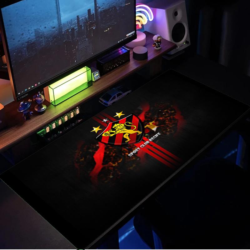 Sport Club Recife Crest mouse pad, rubber base, esports desk mat, mouse pad for gamers and office use, gaming desk , easy to clean mat