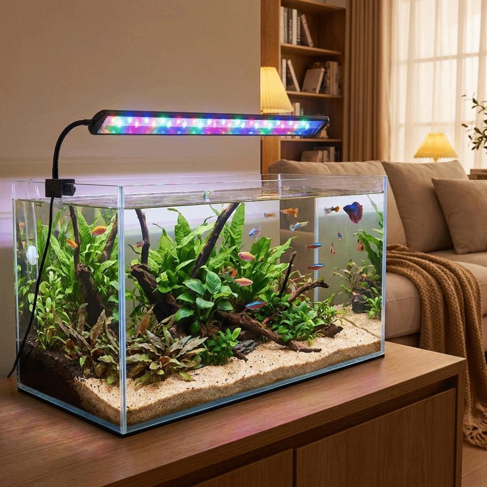 Energy Saving Fish Tank Lamp USB Powered Full Spectrum Aquarium Light Aquatic Plant Lighting