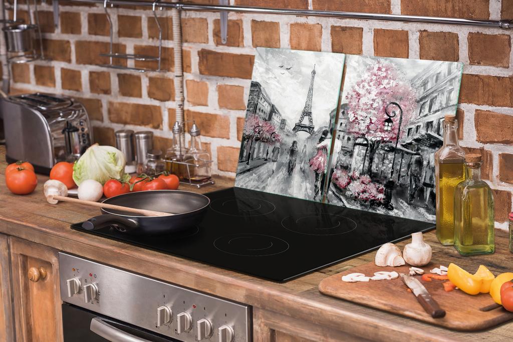 SZKLANA PŁYTA OCHRONNA DESKA 75x52 PARYŻ