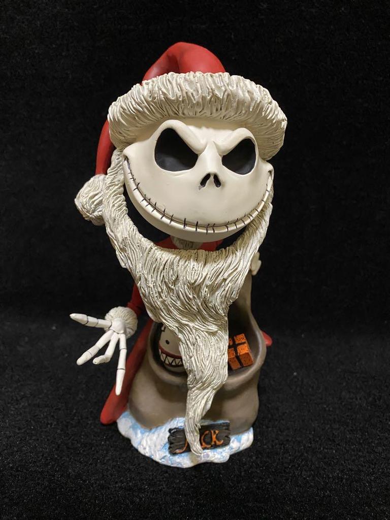 [USED] Nightmare Before Christmas Santa Jack Head Knocker Figure