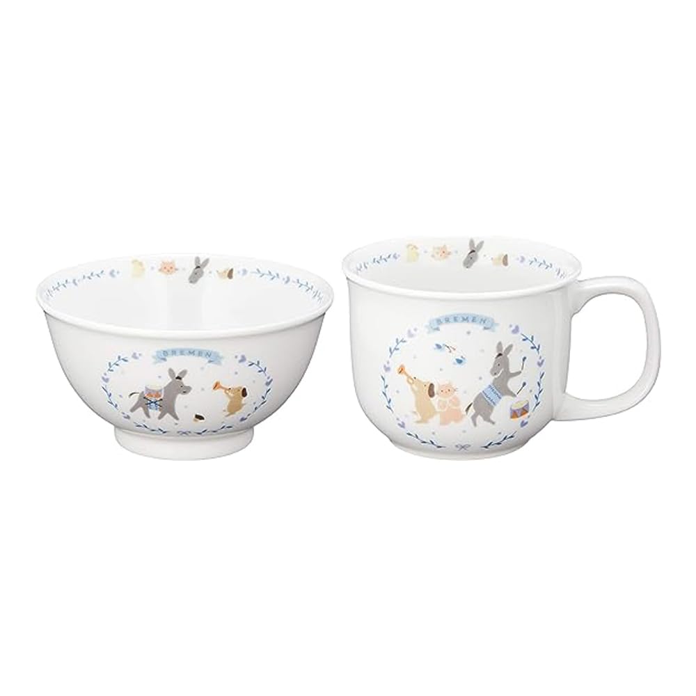 NARUMI tableware Bremen manten easy to scoop baby first baby dishwasher made in Japan Children's set, Blue, 9-piece set, set, tableware, gift, meal,