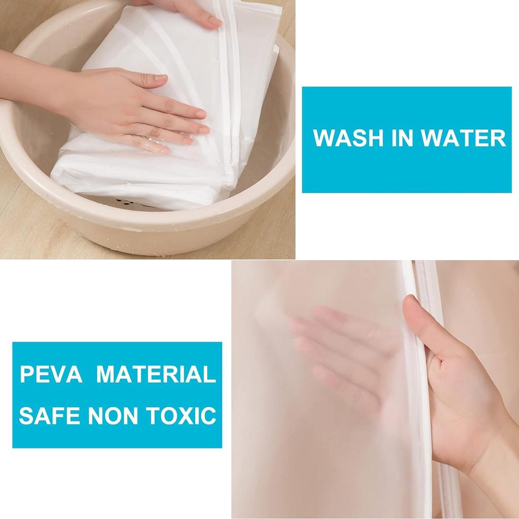 Clothes Dust Cover Dustproof Garment Cloth Storage Waterproof Suit Coat Protector Storage Bag Hanging Organizer for Wardrobe
