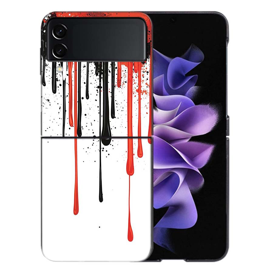 

Vibrant Color Splashing Ink Coque For Samsung Z Flip7 6 Galaxy Case Shockproof Z Flip5 Z Flip3 4 5G Hard Cover Phone TPU PC Har Galaxy Z Flip 6 5G