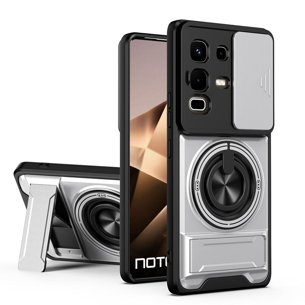 KEYSION Magnetic Phone Case for Infinix Note 50 4G 50 Pro+ 50S 50X 5G Slide Camera Protection Upright Kickstand Shockproof Cover