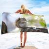 Cute Squirrel Beach Towel Oversized Quick Dry Wild Animal Bath Towels Soft Microfiber Lightweight Pool Towel for Swim Spa Sport