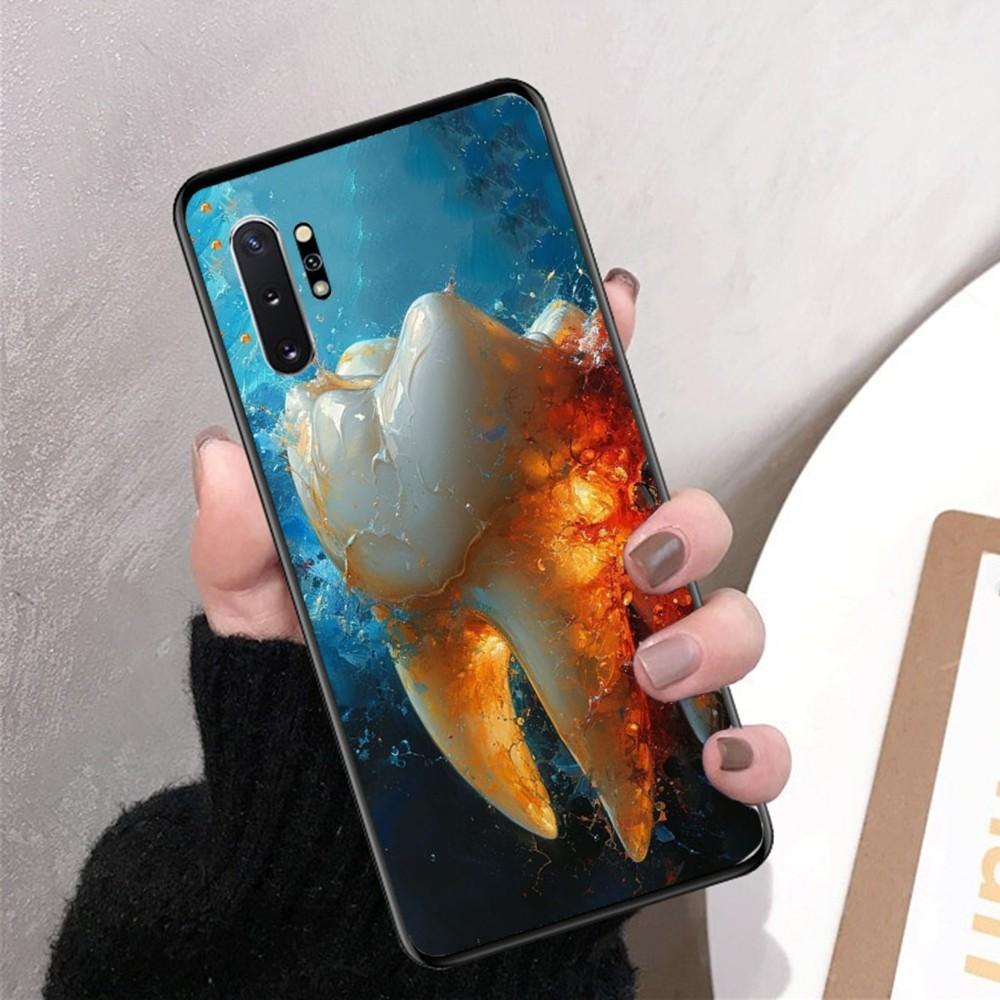 Dentist Pattern Tooth Phone Case For Samsung Note 8 9 10 20 Pro Plus Lite M 10 11 20 30 21 31 51 A 21 22 42 02 03