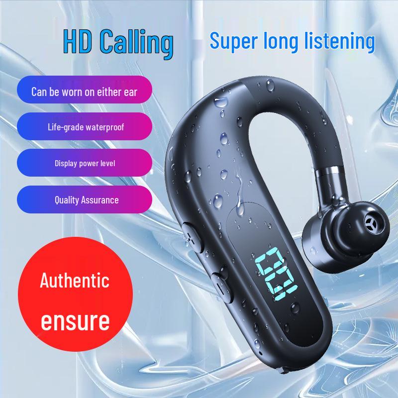 New Wireless Bluetooth Over-Ear Headset with Digital Display, Long Battery Life, and Large Standby Capacity