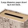 Tragbare Taschentuchboxen Luxuriöse Taschentuchboxen Nordische Ledertextur Taschentuchbox Ästhetisches Wohnzimmer Couchtisch-Dekoration