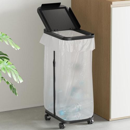 TTWO Adjustable Height Garbage Bag Holder, Fits 20L to 90L Trash Cans with Lids, Odor Blocking, Sorting Trash Can, Dust Bag Holder, 30L, 45L, etc., Ga