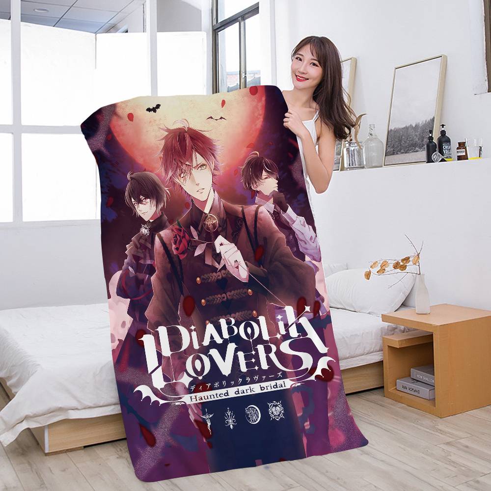 

Anime D-Diabolik Lovers Big Microfiber Beach Towels Quick Dry Towel Sand Beach Towels Pool Towel for Travel Swim Pool Yoga W30*H60(CM)