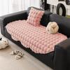 Special-Shaped Irregular Sofa Cushion Autumn And Winter Thickened Plush Straight-Breasted Leather Sofa Seat Cushion  New High-End Cover Cloth