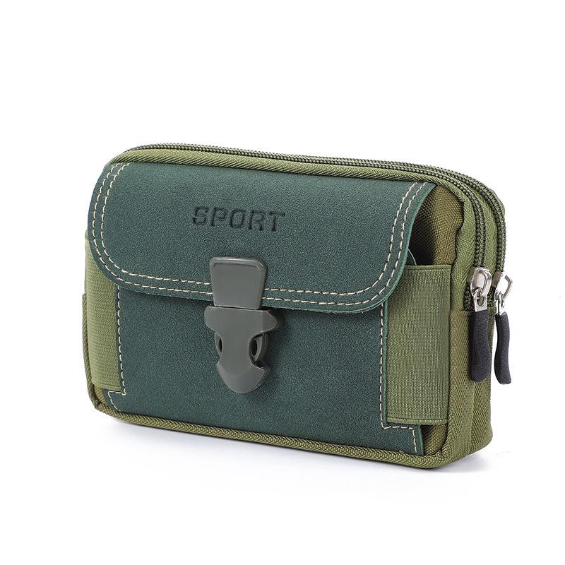 Canvas Waist Pocket Male Outdoor Fanny Bum Bag Purse Business Mobile Phone Pouch Running Pouch Travel Camping Bags
