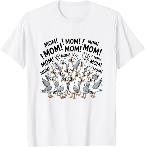2026 New Fashion Mothers Day Novelty TShirt Gift Funny Bird Mom Seagull Funny Mama Seagulls Ocean Graphic Aesthetic Clothes