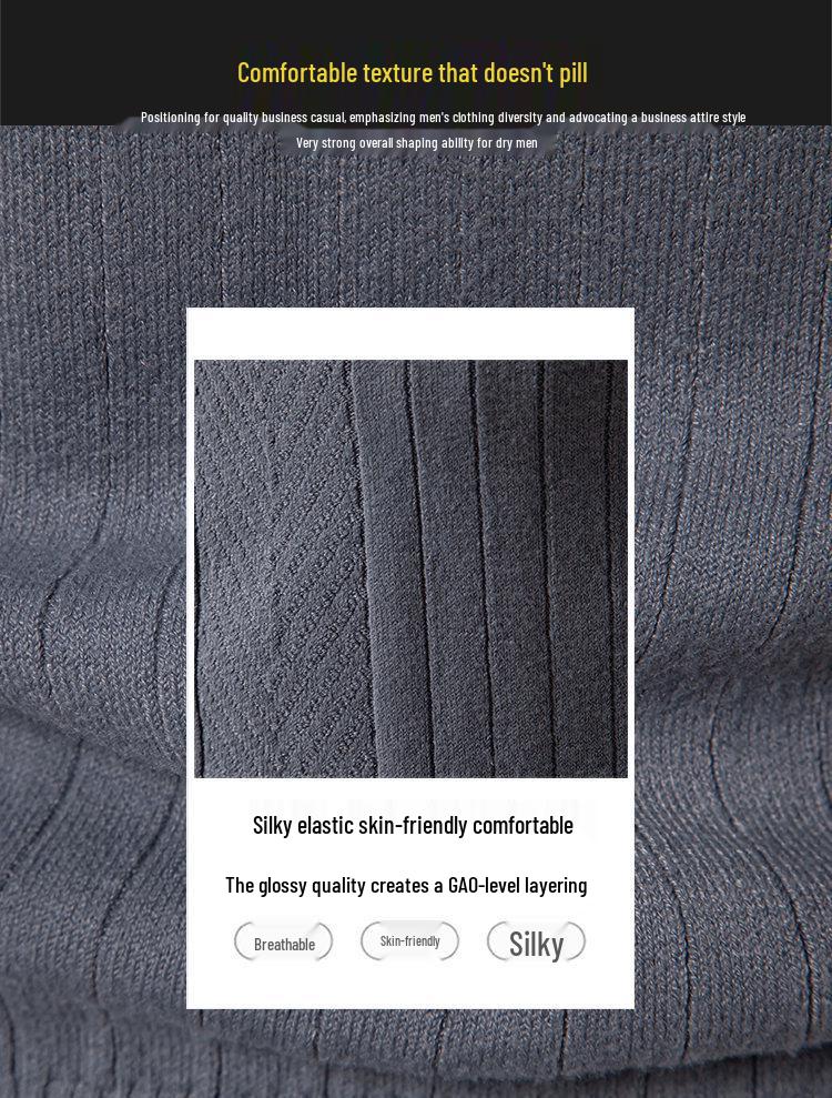 2024 Men's Trendy Fashion Zipper Cardigan Knit Sweater Jacket