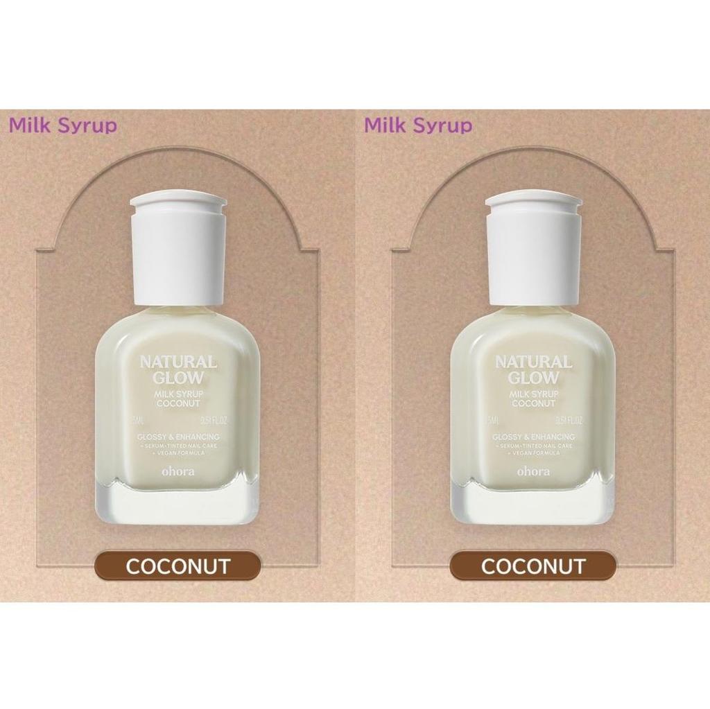 OHORA Sada posilovače nehtů Sirup Posilující péče o nehty Lesk 10 ml x2 (10 X 10)