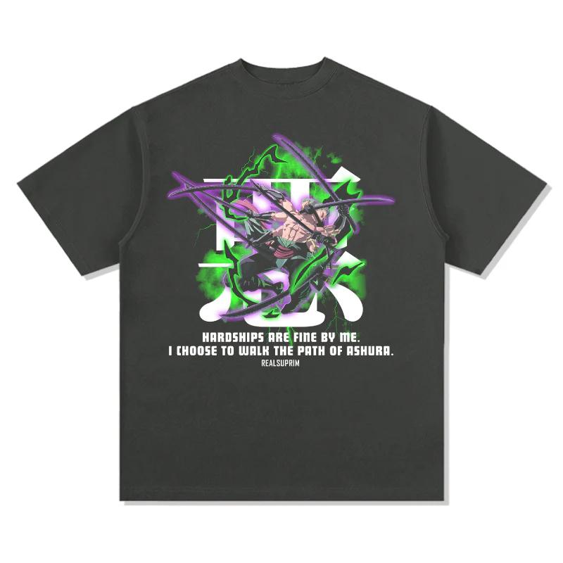 One Piece Japanese Anime Pure Cotton Y2K Tshirt Summer Men and Women Anime Enthusiasts Retro Sports Casual Streetwear Tshirt 4XL