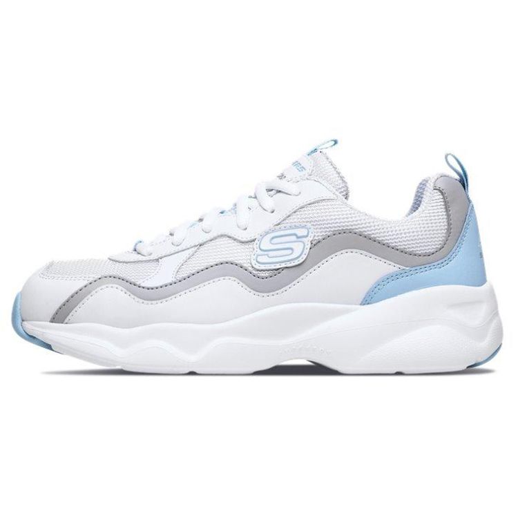 Skechers DLites Airy Comfortable Low-Top Casual Shoes Women sneaker White Blue 88888201-WLGB 38