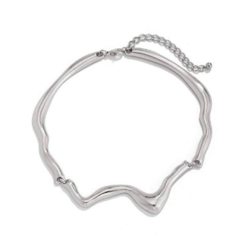 European Fashion Gold Wave Pattern Choker for Women
