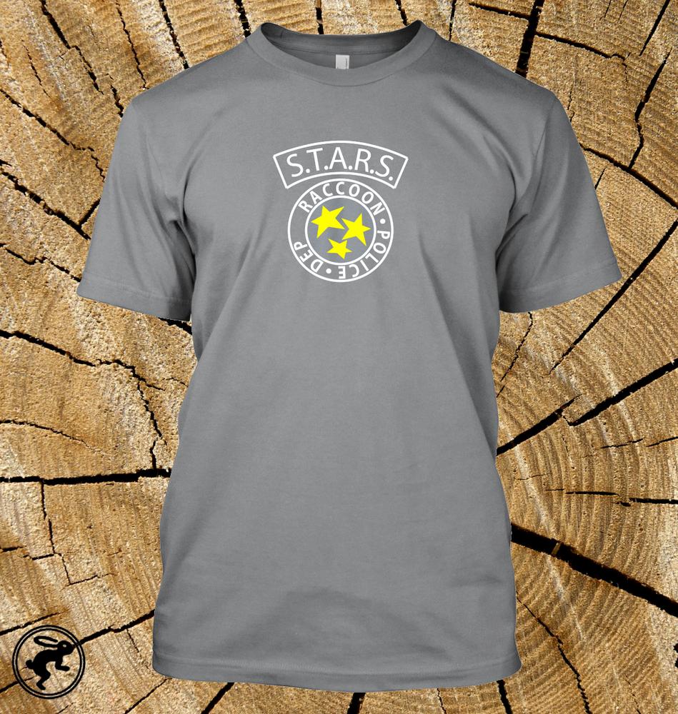 Raccoon City Police Departunisext Stars Resident Evil T Shirt Video Game Tv Tee