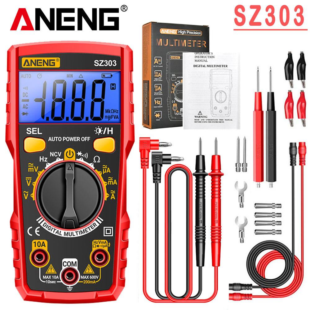Smart Digital Multimeter Tester Professional AC/DC Voltage Current Electrical Data Retention High Precision Detector ANENG SZ303