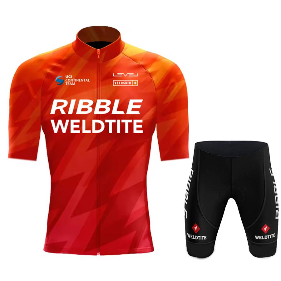2026 Summer Breathable Cycling Suit Set Men's  Short Sleeve Racing Sport Suit Mtb Bicycle Cycling Clothing Mallot Ciclismo Hombre