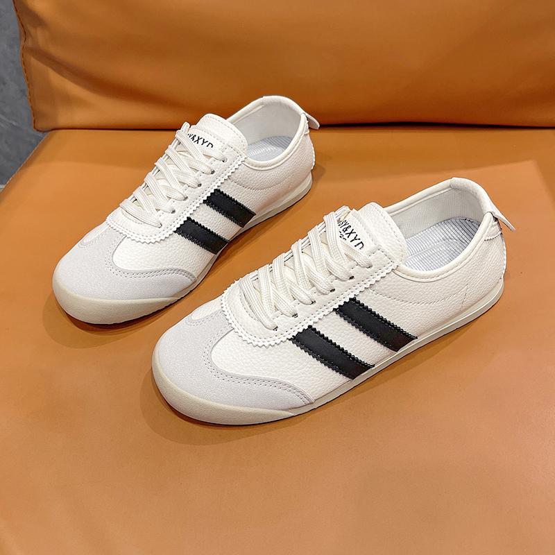 Móda 2024 Nové Explozivní Dámské Boty Tenké Ležérní Sportovní Světlé Odpovídající Barvy Ploché Německé Tréninkové Boty Dámské Boty Tenisky