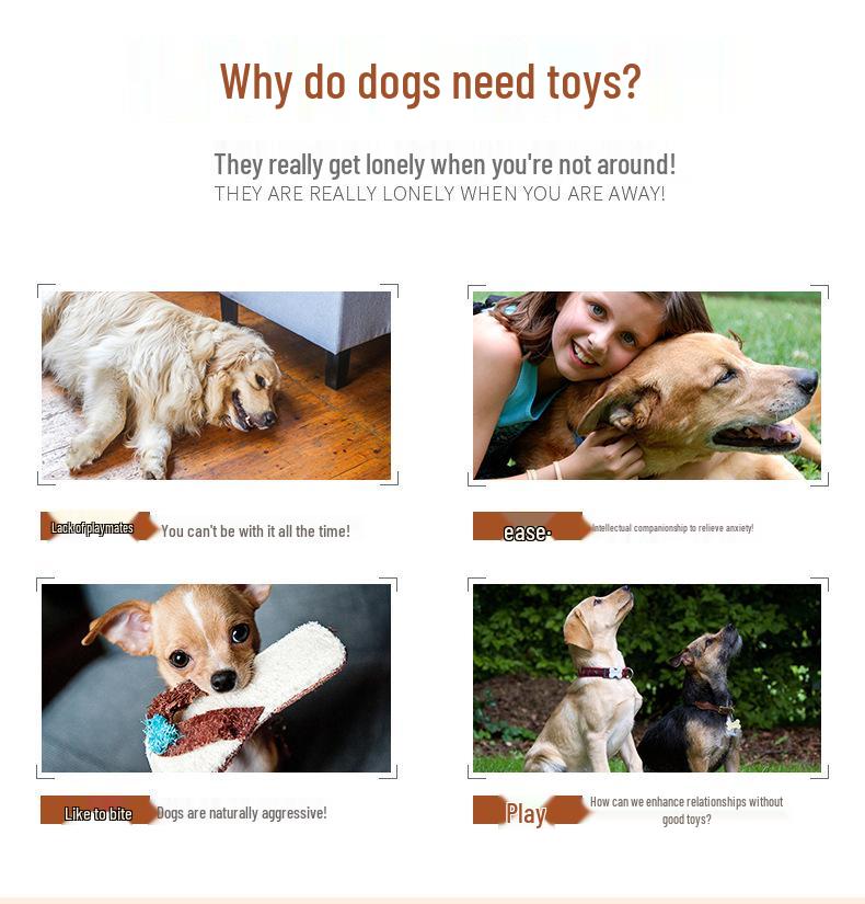 Heartbeat Plush Sleep Aid Comfort Toy for Dogs