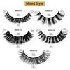 Curled Multi-layer European and American Imitation Mink Eyelashes 10 Pairs of False Eyelashes