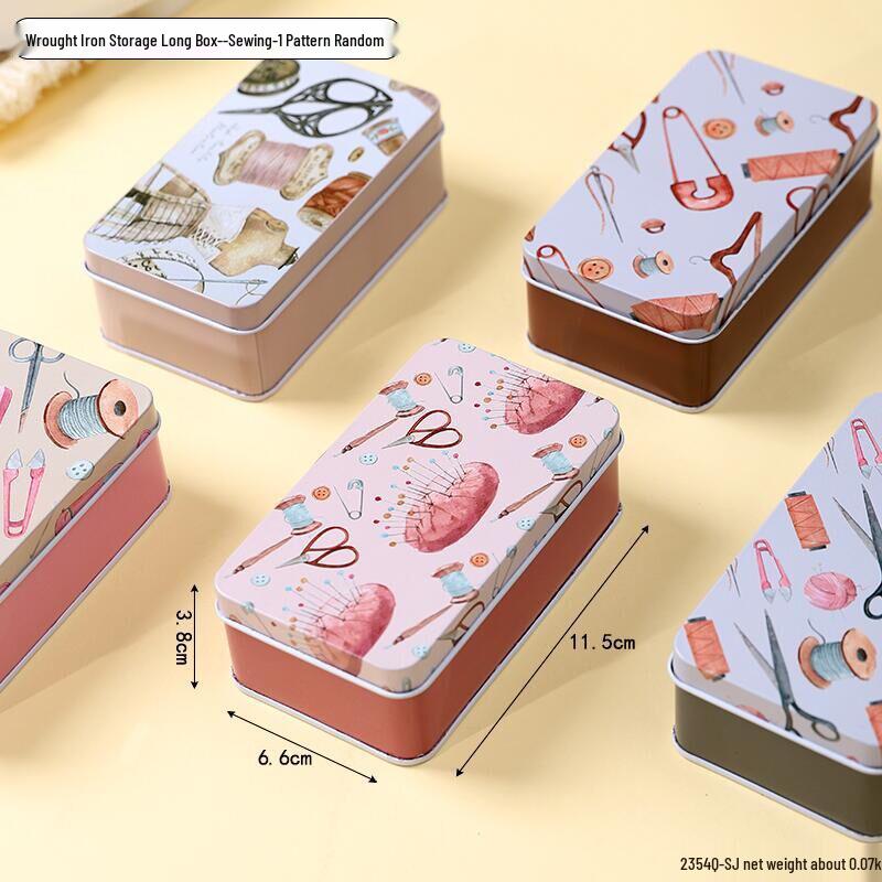 Mini Cute Cookie Candy Storage Tin with Lid for Hairpins, Earrings, or Small Items